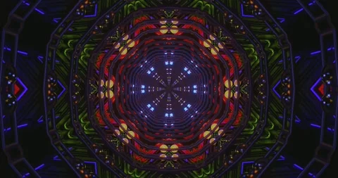 Vibrant tunnel video loop creating a mesmerizing visual experience with sea.. Stock Footage 318788800
