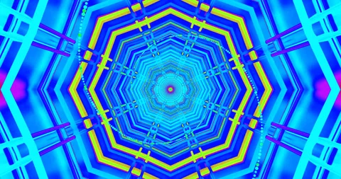 Vibrant tunnel video loop creating an immersive visual experience with seam.. Stock Footage 318789548