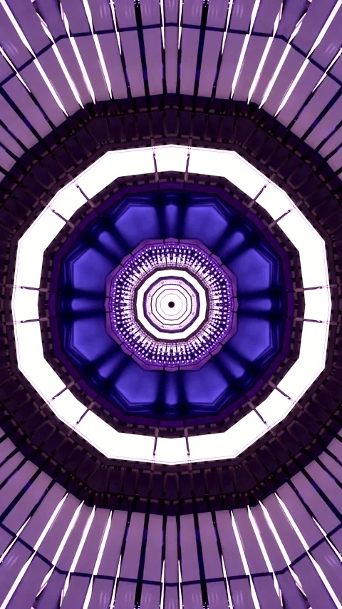 Vibrant tunnel video loop creating an immersive experience with dynamic pur.. Stock Footage 320353809