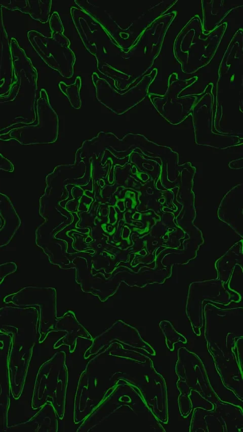 Vibrant tunnel video loop creating seamless visual movement in green tones .. Stock-Footage 321270540