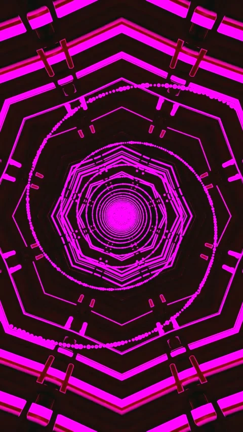 Vibrant tunnel video loop creating an immersive experience with seamless tr.. Stock Footage 321564005