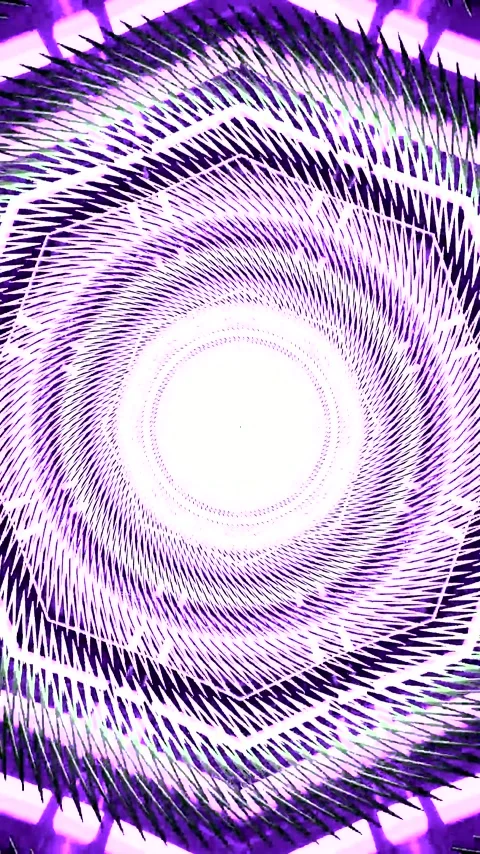 Vibrant tunnel video loop creating a dynamic visual effect for screensaver .. Stock Footage 321572172