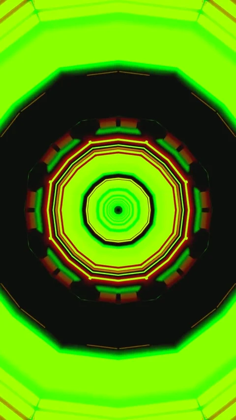 Vibrant tunnel video loop creating an immersive visual experience for scree.. Stock Footage 321572377