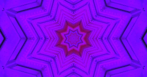 Vibrant tunnel video loop displays mesmerizing patterns and colors along wi.. Stock Footage 318791281