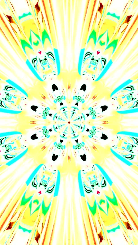 Vibrant tunnel video loop with dynamic colors and shapes creating an immers.. Stock Footage 320354046