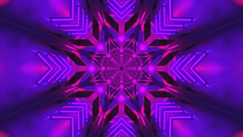 Vibrant tunnel video loop features seamless transitions and colorful effect.. Stock Footage 320050415