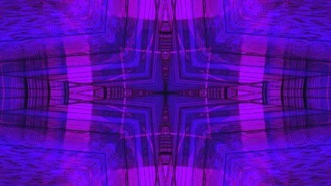 Vibrant tunnel video loop screensaver with seamless motion and kaleidoscopi.. Stock Footage 319432122