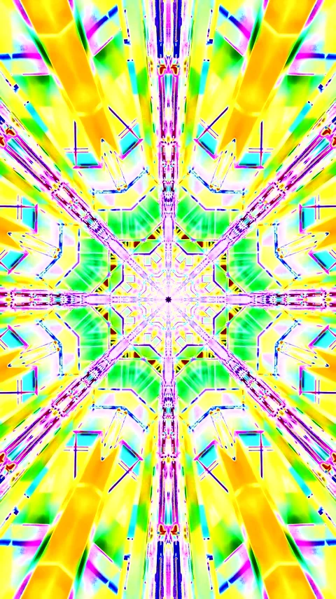 Vibrant tunnel video loop screensaver with colorful patterns and seamless a.. Stock Footage 320353332