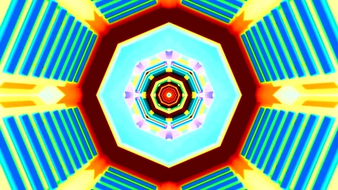 Vibrant tunnel video loop screensaver with seamless design for immersive di.. Stock Footage 320382794
