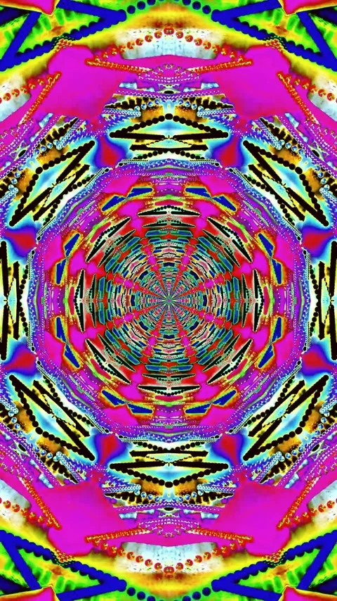 Vibrant tunnel video loop screensaver with seamless animation and dynamic c.. Stock Footage 321263027