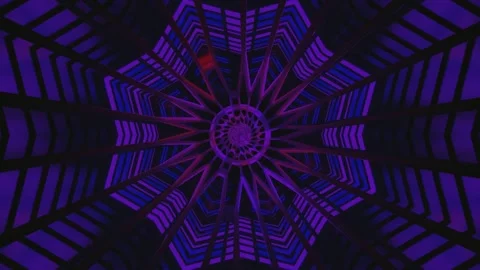 Vibrant tunnel video loop with seamless transition creating an immersive vi.. Stock Footage 318792735
