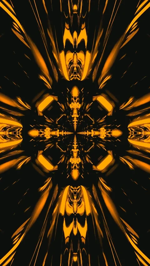Vibrant tunnel video loop with seamless motion and striking orange and blac.. Stock Footage 321566450