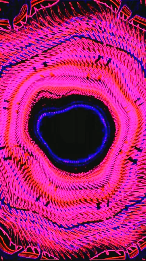 Vibrant tunnel video loop with seamless rhythm and energetic colors flowing.. Stock Footage 321568304
