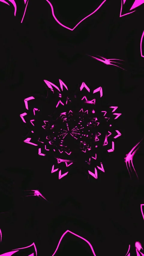 Vibrant tunnel video loop with seamless motion and vivid colors on a dark b.. Stock Footage 321575476