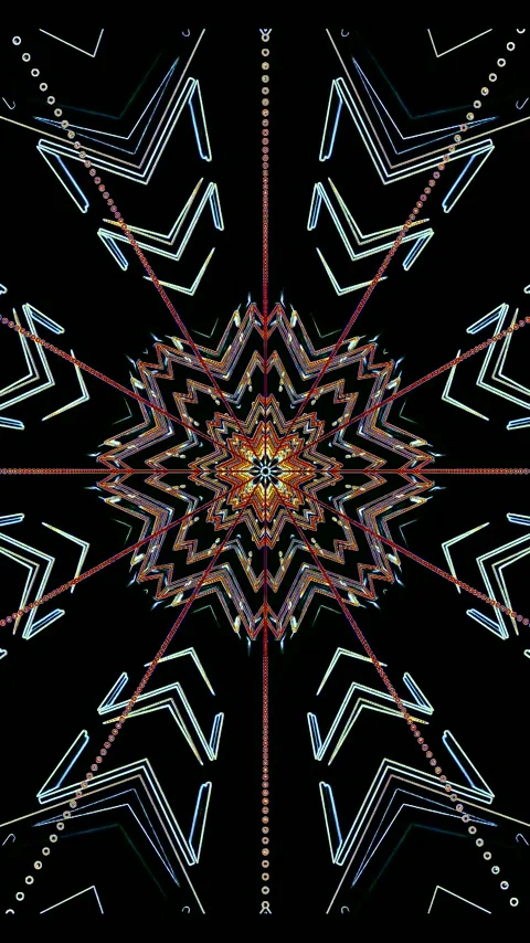 Vibrant tunnel video loop showcasing dynamic patterns and colors for an eng.. Stock Footage 321569995