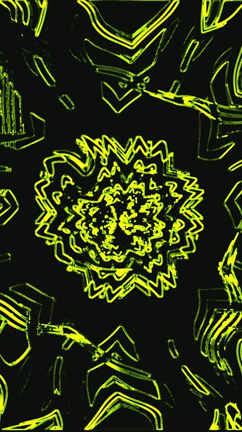 Vibrant tunnel video visual loop that creates dynamic patterns in seamless .. Stock Footage 321567781