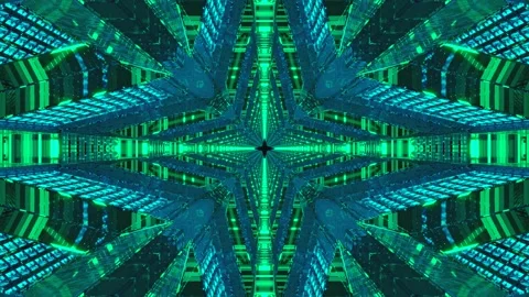 Vibrant tunnel video vj loop seamless for mesmerizing screensaver visuals Stock Footage 319417413