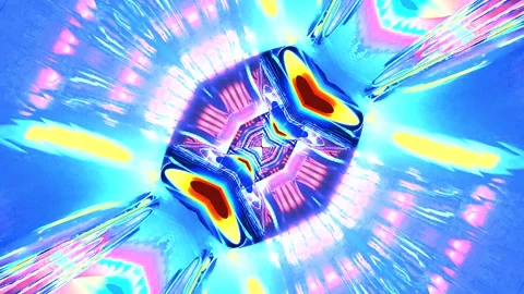 Vibrant tunnel video vj loop screensaver offering endless motion and colorf.. Stock Footage 320049488
