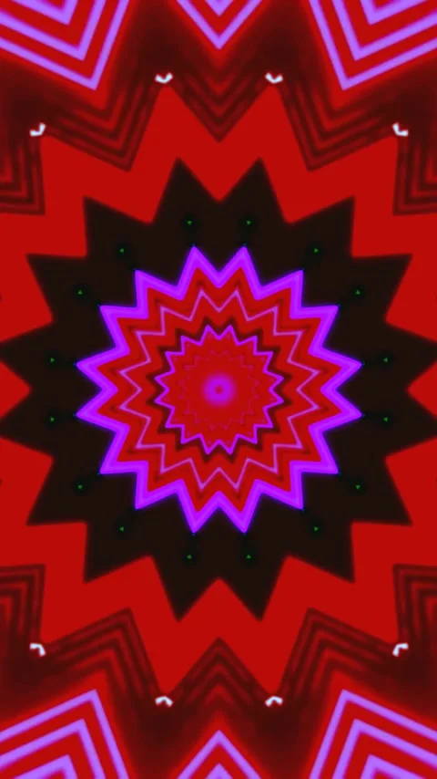 Vibrant tunnel video vj loop screensaver with glowing patterns in motion fo.. Stock Footage 321265385