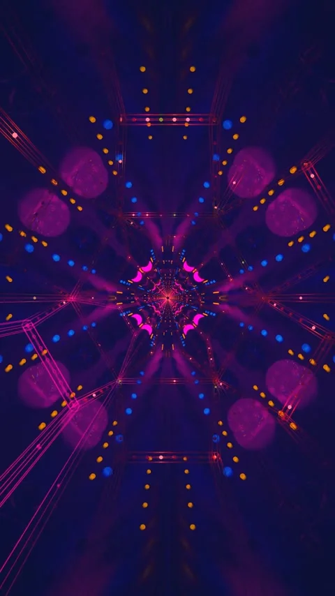 Vibrant tunnel video vj loop screensaver with seamless looping illumination.. Stock Footage 321563233