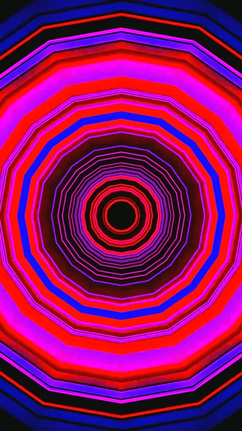 Vibrant tunnel video vj loop screensaver with seamless transitions and colo.. Stock Footage 321563266