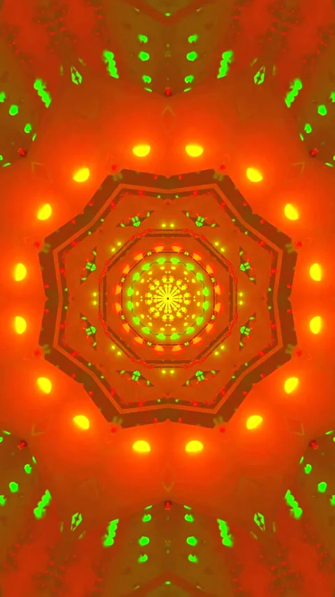 Vibrant tunnel video vj loop screensaver creating a captivating visual jour.. Stock Footage 321567652