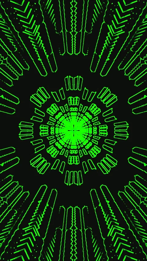 Vibrant tunnel visual effects create a dynamic and engaging seamless vj loo.. Stock Footage 321262692