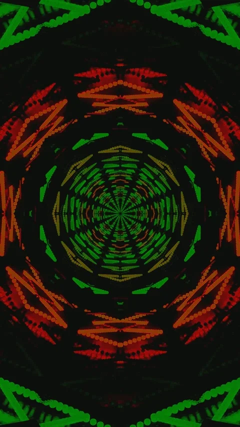 Vibrant tunnel visual loop enhancing relaxation and focus for any space Stock Footage 321563991