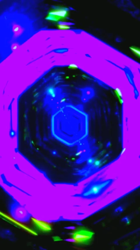 Vibrant tunnel visuals looping seamlessly for captivating screensaver exper.. Stock Footage 321566293