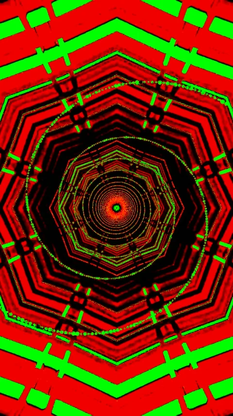 Vibrant tunnel vj loop screensaver creates a mesmerizing visual experience .. Stock Footage 321574152