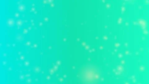 Vibrant turquoise background with sparkling white bokeh lights Stock Illustration