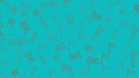 Vibrant Turquoise Background with Subtle Patterns 库存影片 335121401