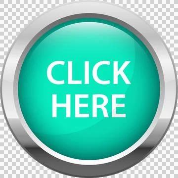 A vibrant turquoise button with a metallic border, urging users to take imm.. Stock Illustration