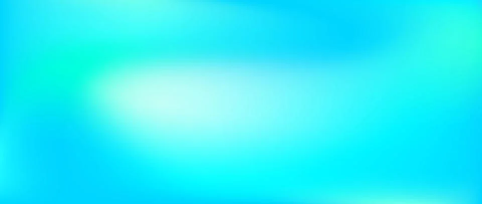Vibrant turquoise gradient background. Bright fluid teal color backdrop Stock Illustration