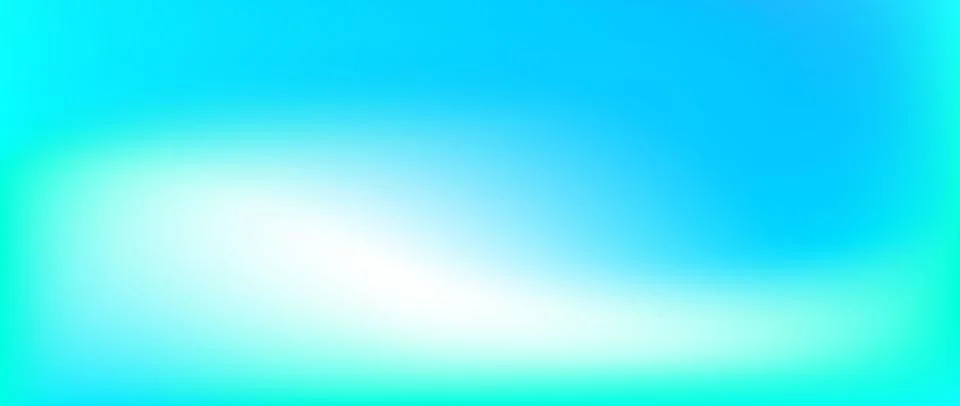 Vibrant turquoise gradient background. Bright fluid teal color backdrop Stock Illustration