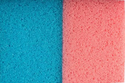 Vibrant Two-Tone Sponge Surface Close-Up Stock Photos
