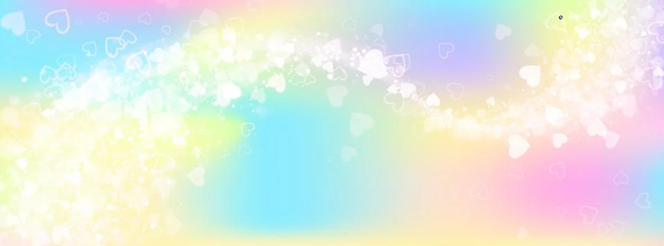Vibrant unicorn pattern with iridescent glitter and cosmic elements in neon c Stockillustratie