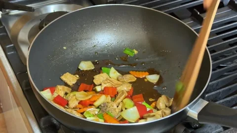 Vibrant Vegetable Stir Fry Stock Footage 310655658