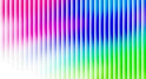 Vibrant Vertical Gradient Stripes: Pink to Green Spectrum with Subtle Shading Illustrazione stock
