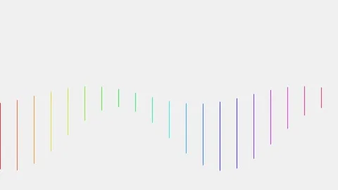 Vibrant vertical lines dancing in a spectrum of colors Vídeos de archivo 335255841