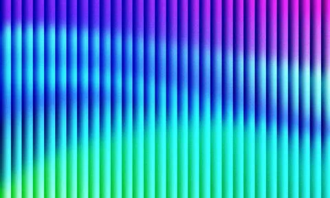 Vibrant vertical stripes gradient of blue purple and green Stock Illustration
