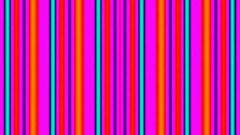 Vibrant Vertical Stripes Pattern Background - Cyan, Blue, Green, Orange Stock Footage 331992927