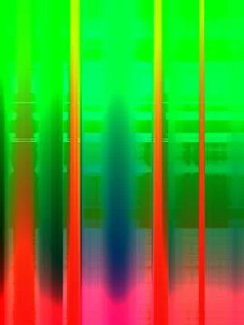 Vibrant vertical stripes pulse with neon green, red, and pink hues Stock Illustration