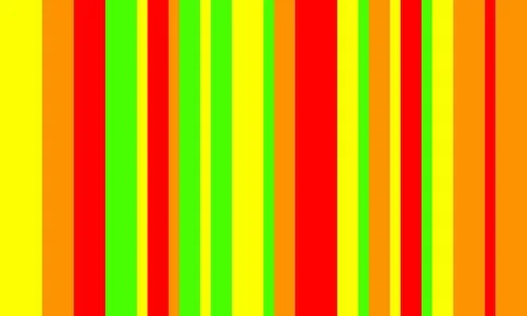Vibrant vertical stripes in red, yellow, orange, and lime green create a dyna Stock Illustration