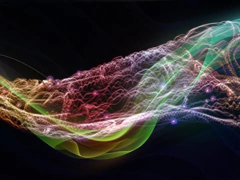 Vibrant Virtual World Stockillustratie