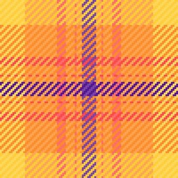 Vibrant warmtoned plaid pattern.  Perfect for textile design, website backgro Stock Illustration