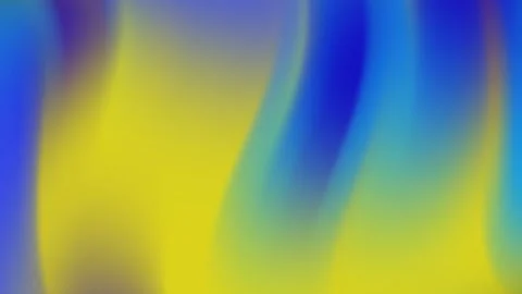 Vibrant wave patterns of blue and yellow hues transition fluidly in abstrac.. Stock Footage 313152095