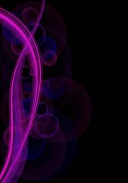 Vibrant waves and bubbles on black (eps 10) Vibrant waves and bubbles on b... Foto stock
