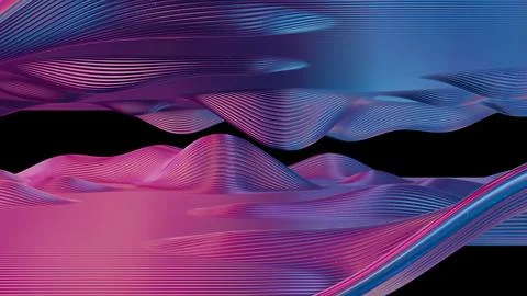 Vibrant Waves: A Symphony of Striped Rhythms Stock Illustration