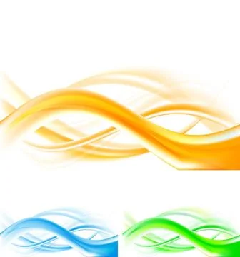 Vibrant waves on white backdrop. Eps 10 vector Vibrant waves on white back... Stock Photos